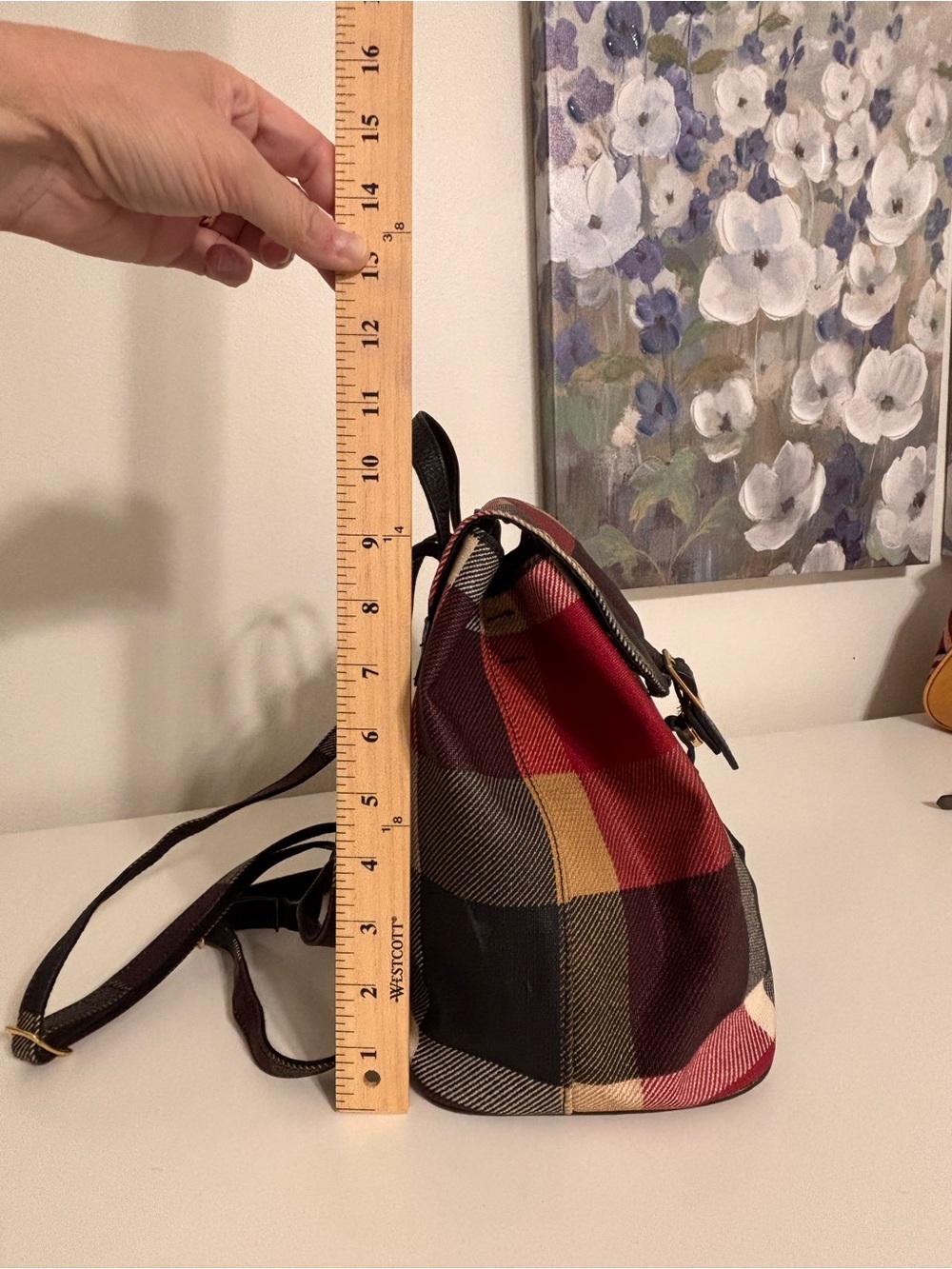 Blue Label Crestbridge Plaid Backpack former Burberry Blue Label Japan - Picture 5 of 16
